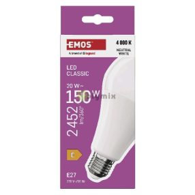   LED izzó Classic A80 / E27 / 20 W (150 W) / 2452 lm / Természetes fehér