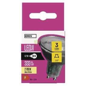   LED izzó Classic MR16 / GU10 / 4,2 W (36 W) / 333 lm / meleg fehér