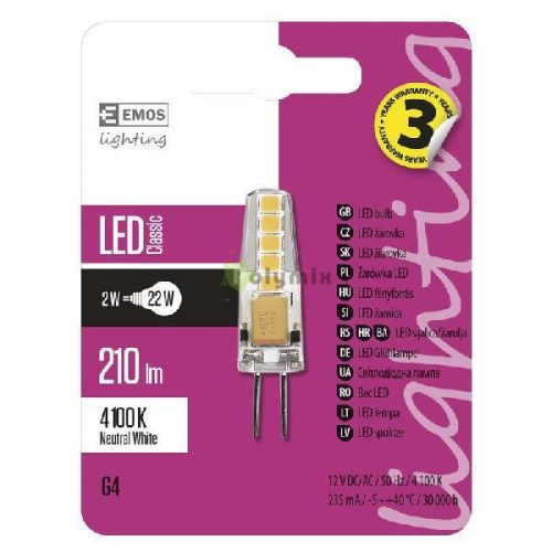 2W-G4 LED izzó hf.