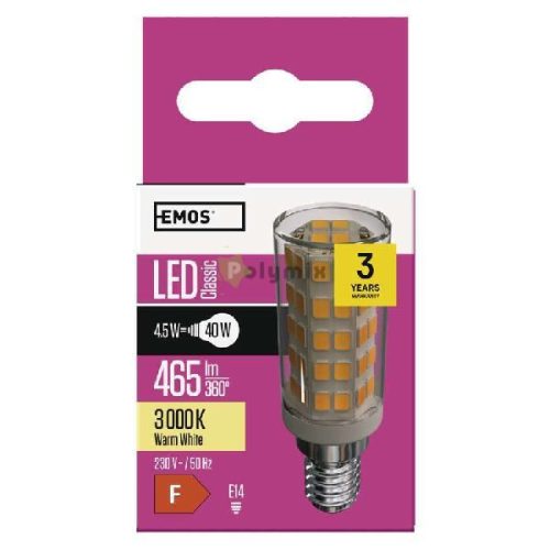 4,5W-E14 LED kukorica izzó 3000K