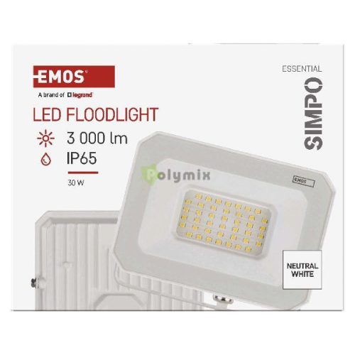 LED REFLEKTOR SIMPO 30W 3000LM IP65 NW W 