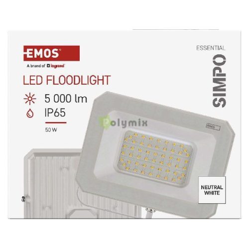 LED REFLEKTOR SIMPO 50W 5000LM IP65 NW W 